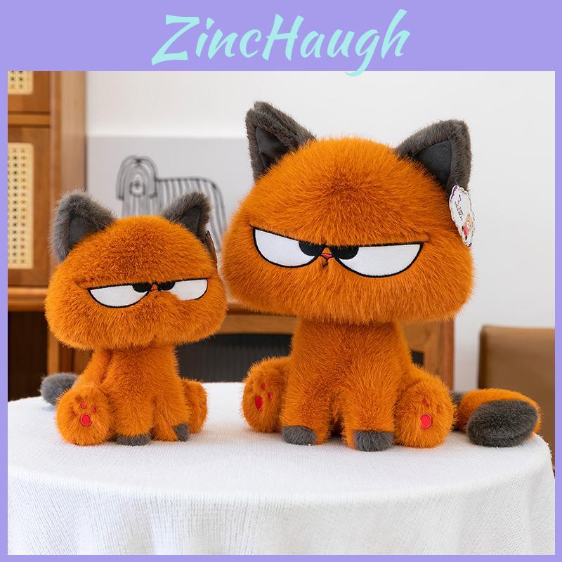 Soft Short Plush Cat Doll With Fluffy Filling For Kids Room Decoration