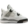 Air Jordan 4 Retro OG TD White Cement 2025 Baby Sneakers Summit-White Fire-Red Tech-Grey IB4387-100