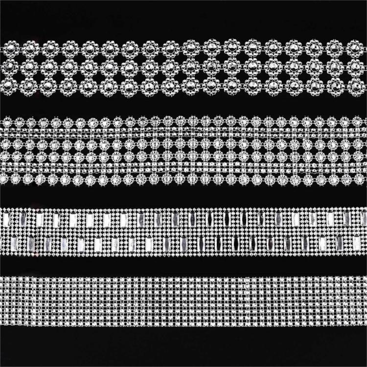 4 рулона сверкающей бриллиантовой ленты для украшения на день рождения, Рождество и свадьбу, для украшения торта и свечей