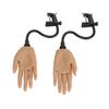 1 Pair Silicone Practice Hand Professional Artificial Bendable Nails Art Acupuncture Practice Tool