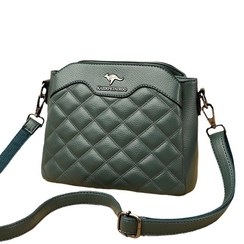 Мягкая кожаная женская сумка, сумка-мессенджер, женская сумка через плечо, женская модная маленькая квадратная сумка для мам