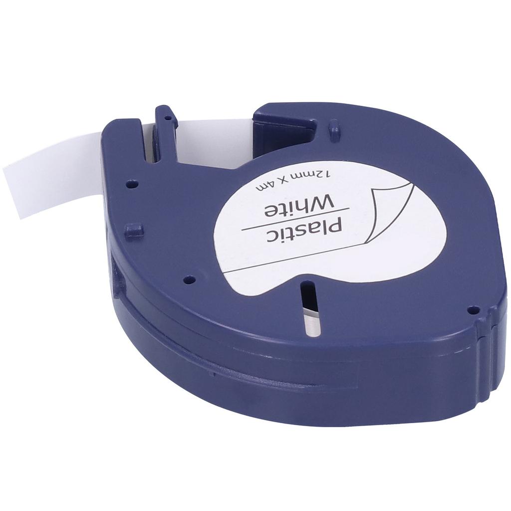 Label Tape Replacement for DYMO LETRATAG Machine Ribbon DIY Print Accessories12mm X 4meterBlack