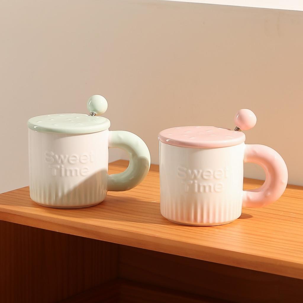 Простая парная кружка, высококачественная керамическая кружка, бытовая кружка для воды, сувенир на День святого Валентина, кофейная кружка, свежая