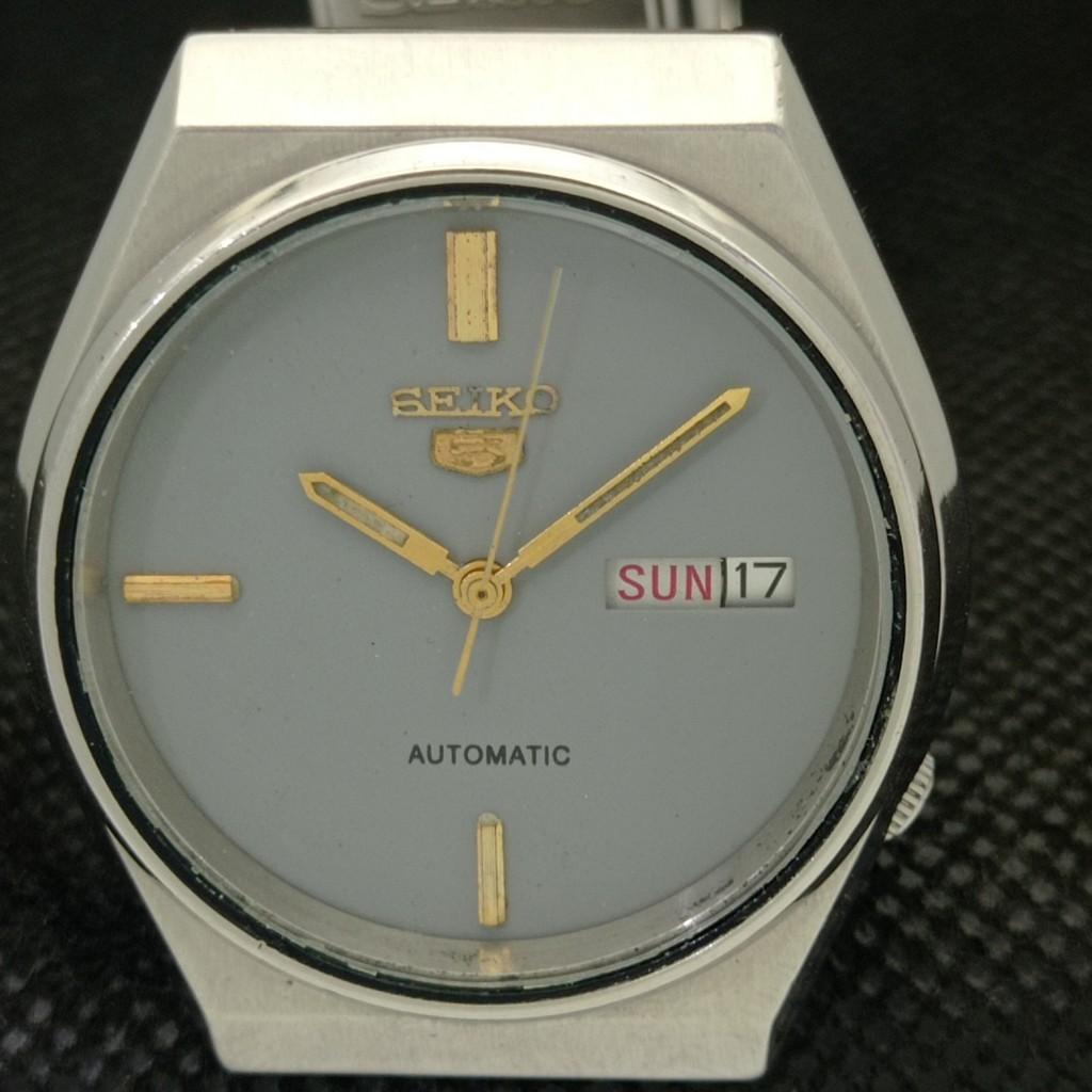 Б/У винтажные часы SEIKO 5 AUTOMATIC 6309A JAPAN MENS D/D GREY WATCH 592-a311122-9