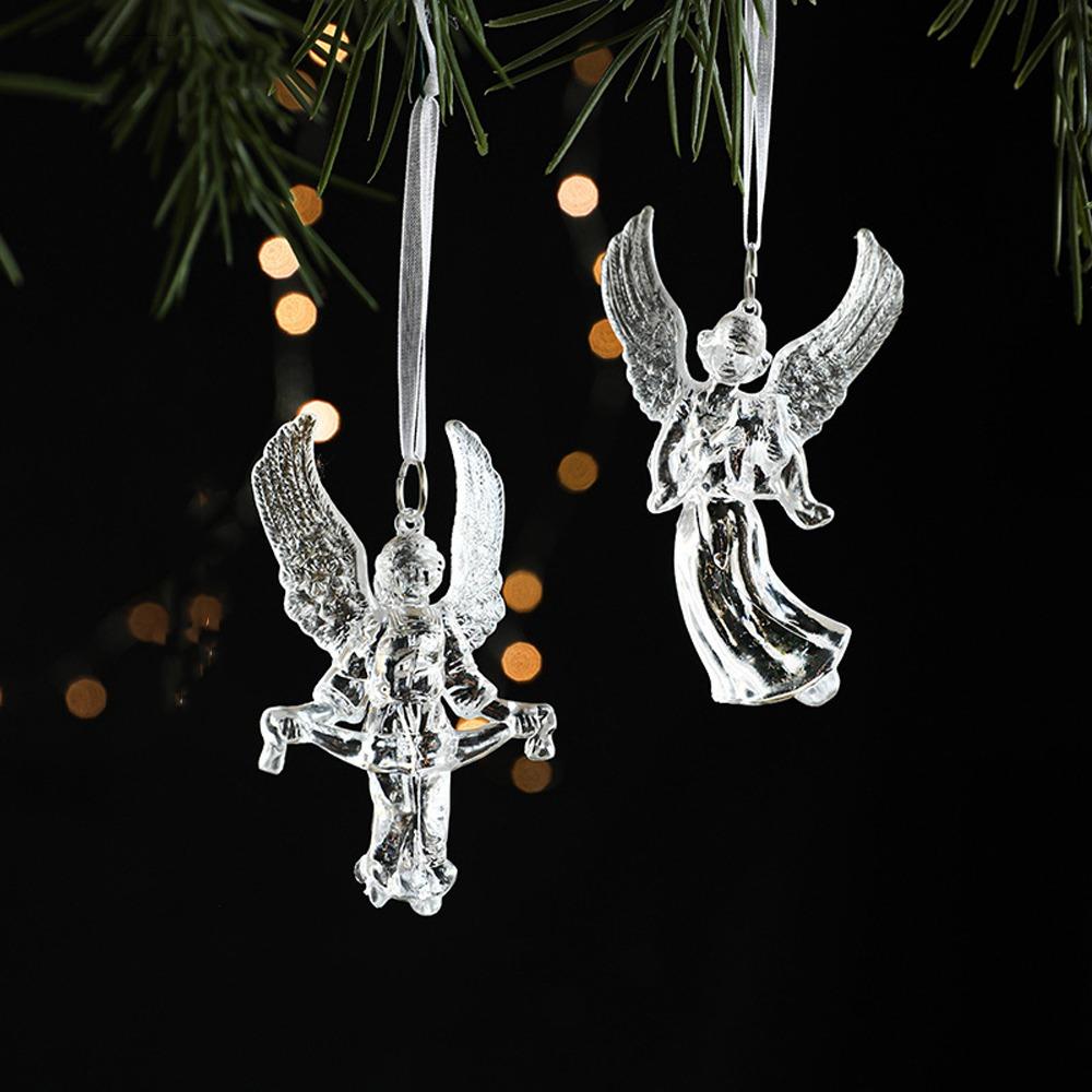 DIY Transparent Icicle Ornaments Acrylic Xmas Tree Ornaments Merry Christmas Decor