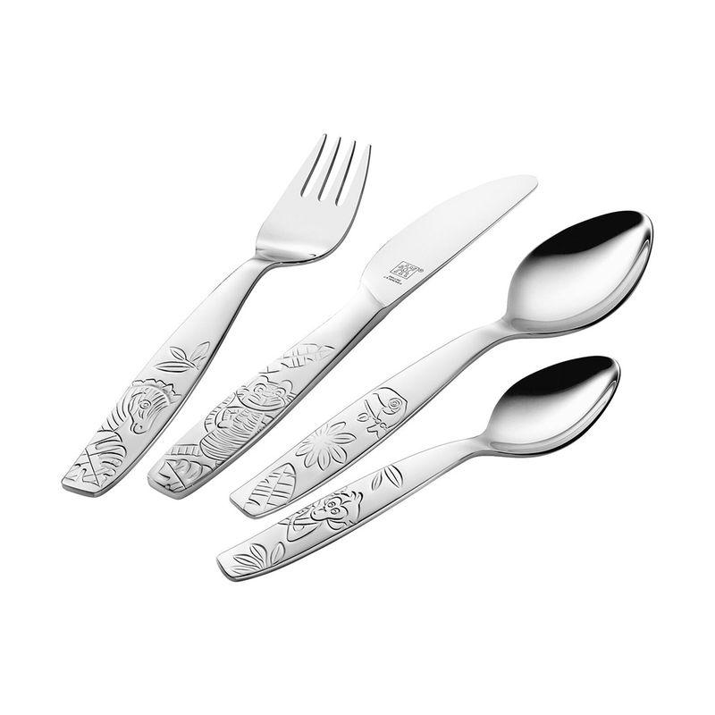Набор столовых приборов Henkel Zwilling JUNGLE для детей (Серебряный)
