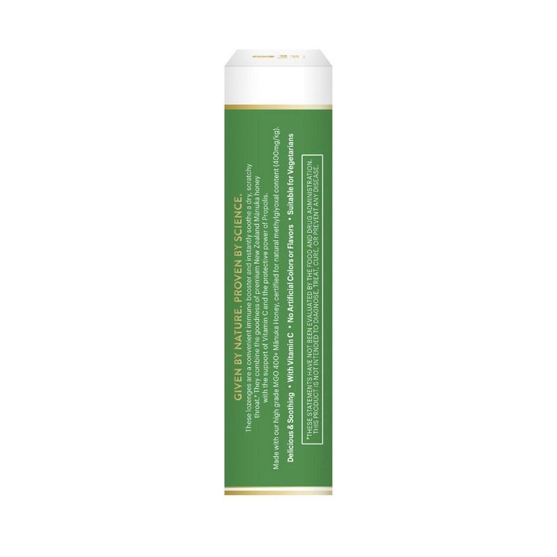 Manuka Health New Zealand Мед манука Защищающий прополис MGO 400+ Пастилка с витамином C, 15 штук, 1 штука