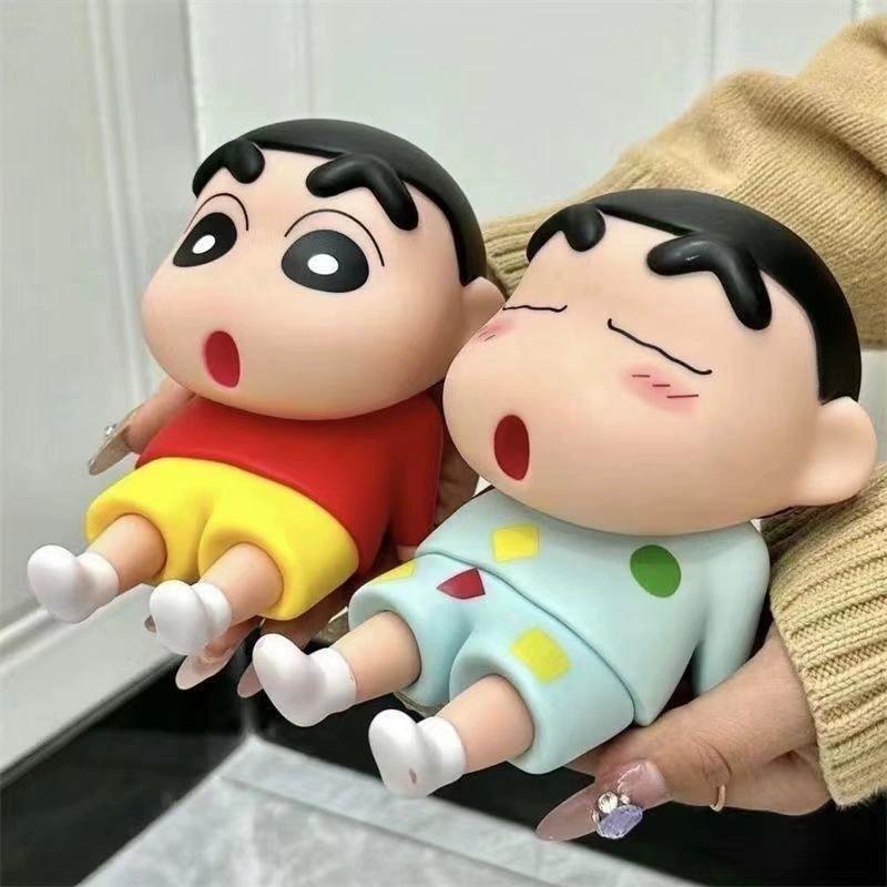 Crayon Shin Chan Anime Lazy Phone Holder Tablet Stand Desktop Ornament Collectible Figure Doll Gift For Anime Fans And Kids