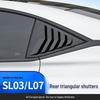 Deep Blue SL03 Rear Window Triangular Louver Decoration - Exterior Accessories for Cars