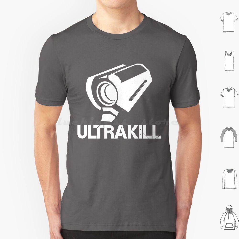 Футболка Ultrakill Большой Размер 100% Хлопок Ultrakill Видеоигра Гейминг Кровь — это Топливо Fps Человечество Мёртво Arsi Patala Gog Hakita Новая