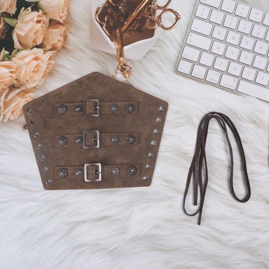 Взрослый велосипедный браслет на запястье, браслет в стиле ретро, износостойкие регулируемые рукавицы на шнуровке, браслет на запястье