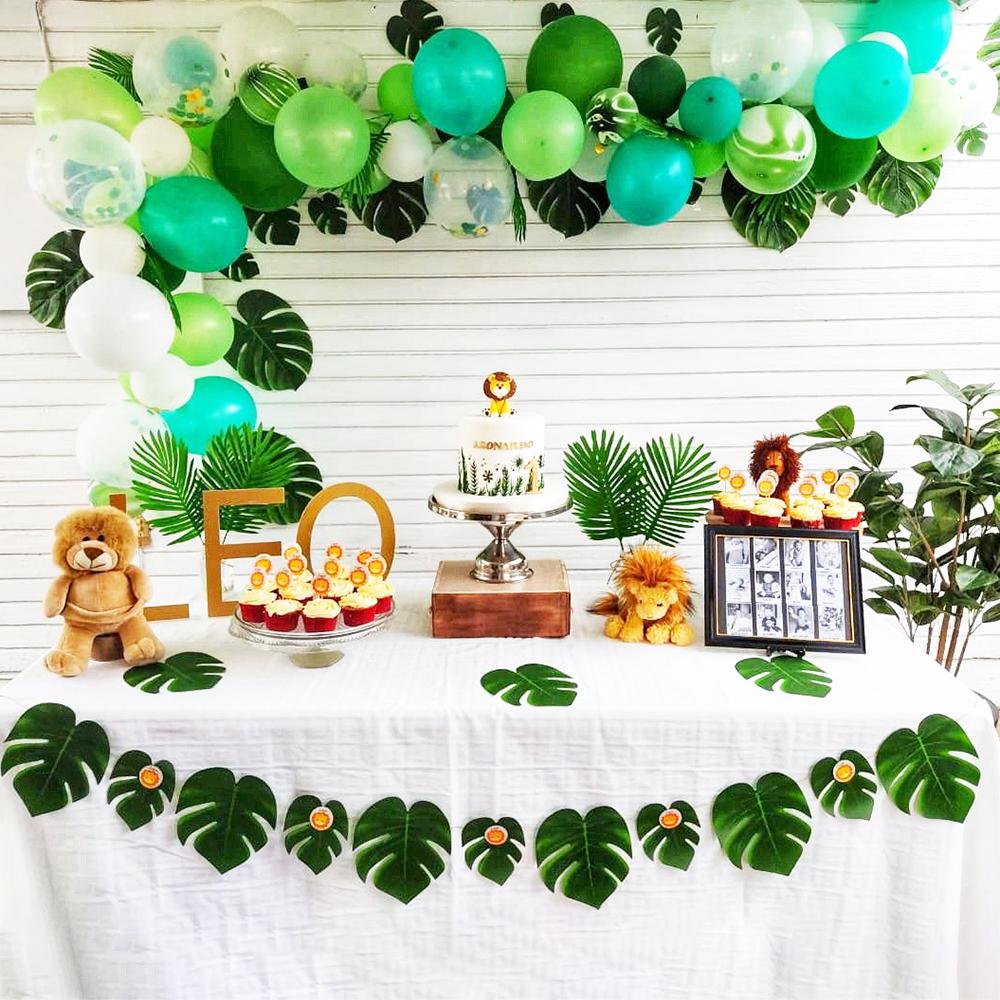 10 шт. Искусственные Гавайские Тропические Пальмовые Листья Гавайский Луа Пляжная Тематическая Вечеринка Принадлежности Свадебное Украшение Стола Лист Черепашьего Панциря