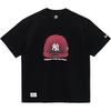 New Era SS24 MLB New York Yankees Logo Stampa Lettere Girocollo Manica Corta T-Shirt Unisex Top Nero 14413066