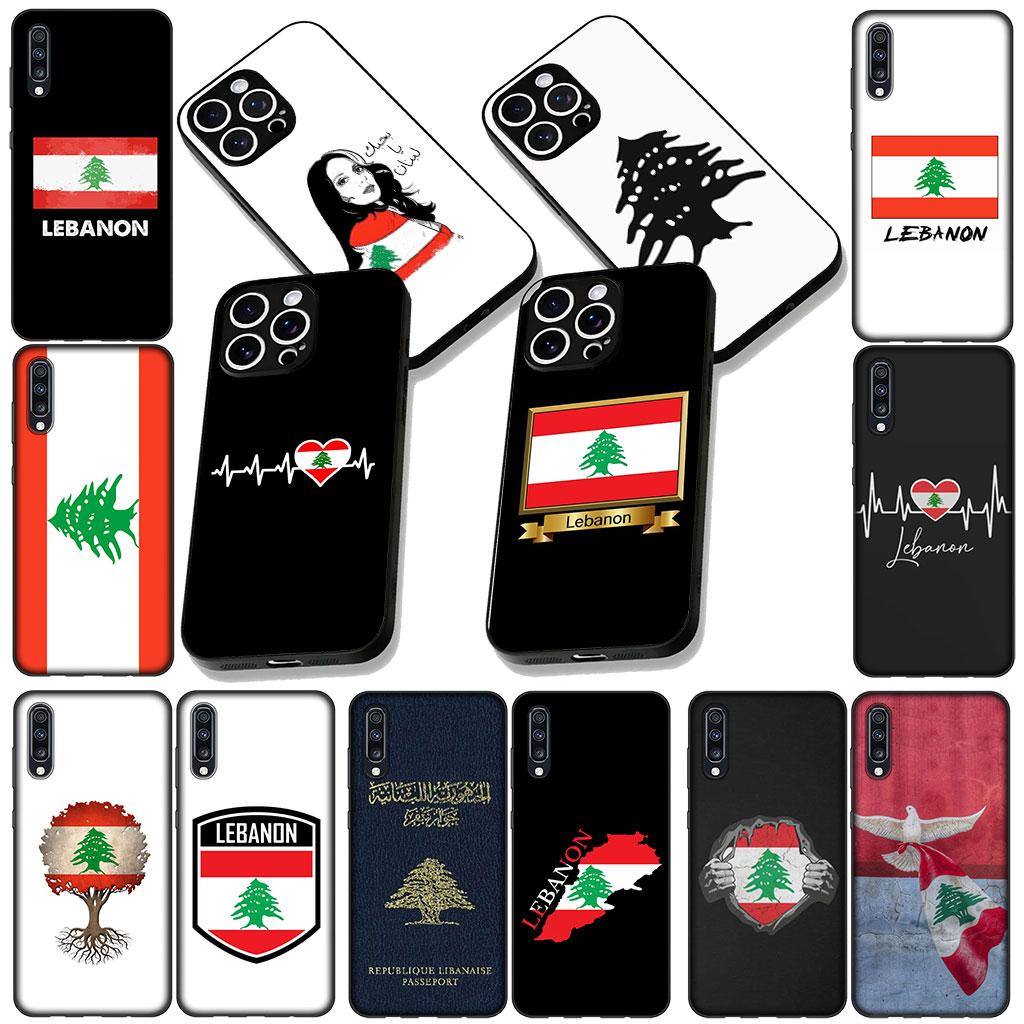 Soft Cover for Samsung Galaxy S22 S21 S20 FE Ultra Plus A35 A36 A55 A37 A33 A34 A57 Casing Phone Case Lebanon Flag Emblems