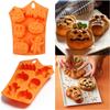 1Pcs Halloween Silicone Biscuit Chocolate Mold Ghost Pumpkin Baking Mold DIY Creative Supplies