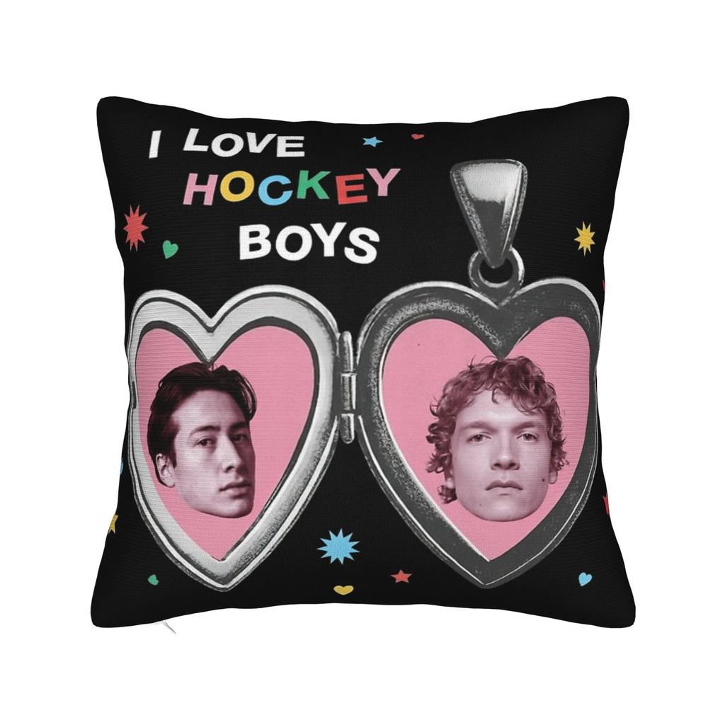 Heated Rivalry I love Hockey Boys Pillowcase Printing Cushion Cover Decorations Pillow Case Cover Chair Zippered cm