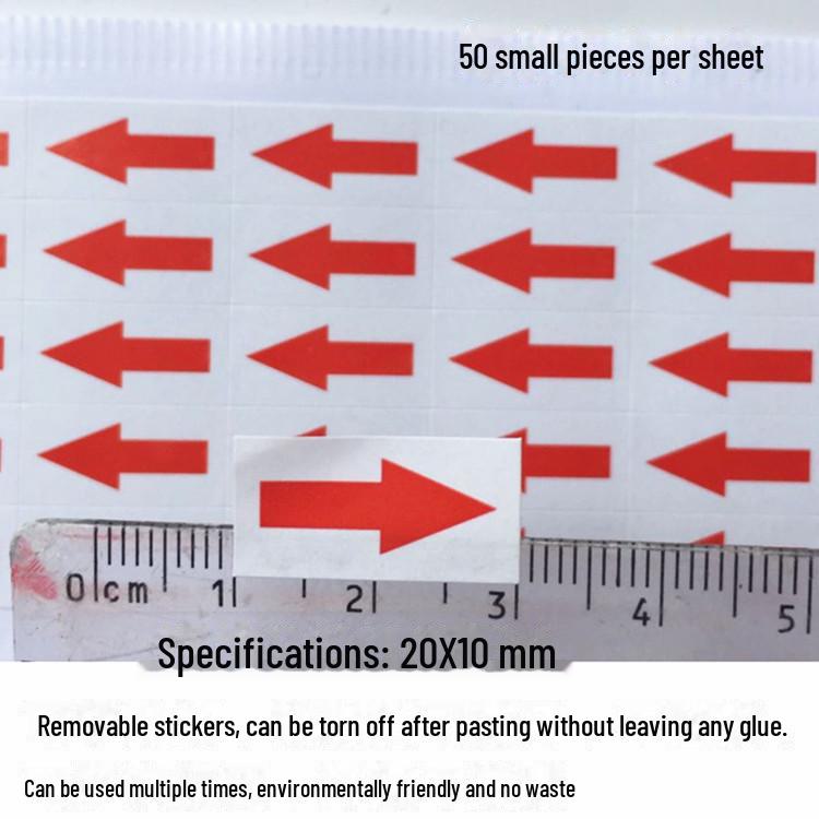 Съемная наклейка со стрелкой направления газа для многократного использования