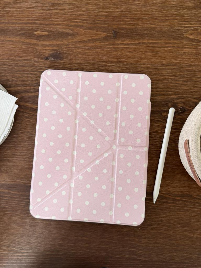 Корейский INS чехол для планшета в горошек для iPad Air 3 2019 Pro 10.5 Air4 5 10.9 дюймов 10-го 2022 Air6 7 11 M3 2025 Минималистичный стильный чехол