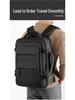 Мужской расширяемый рюкзак для ноутбука для деловых поездок - Большая вместимость, ручная кладь для офиса и путешествий.
