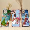 Чехлы для телефонов Ae107 Happy New Year Christmas с гальваническим покрытием из ТПУ для iPhone 16 15 13 11 Pro Max 14 Plus XR Infinix Smart 8 с защитой на четыре угла