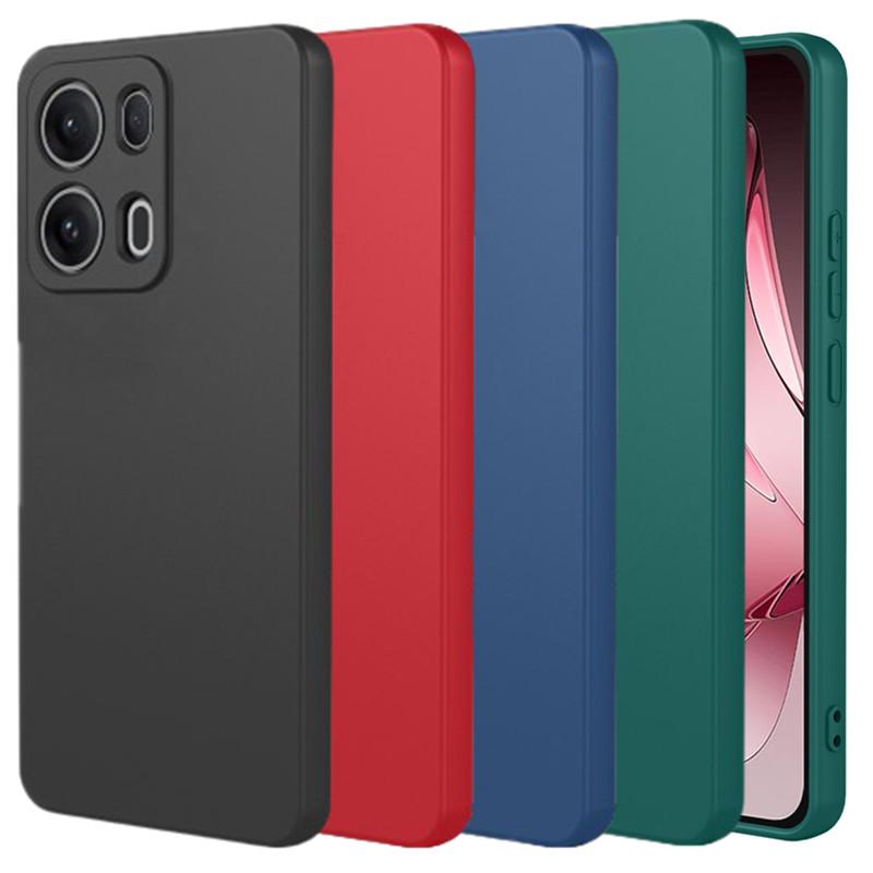Flexible Liquid Silicone Case For OPPO Reno 14 13 Pro 5G 15F 14F 13F 13FS Reno13 F FS Protective Cover Bumper Fundas Coque Capa