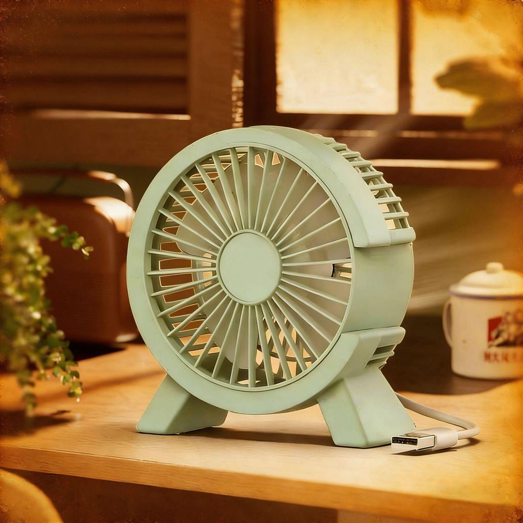 Flash Sale: Portable Mini Desktop Fan - Silent, Powerful Wind for Dorm Use