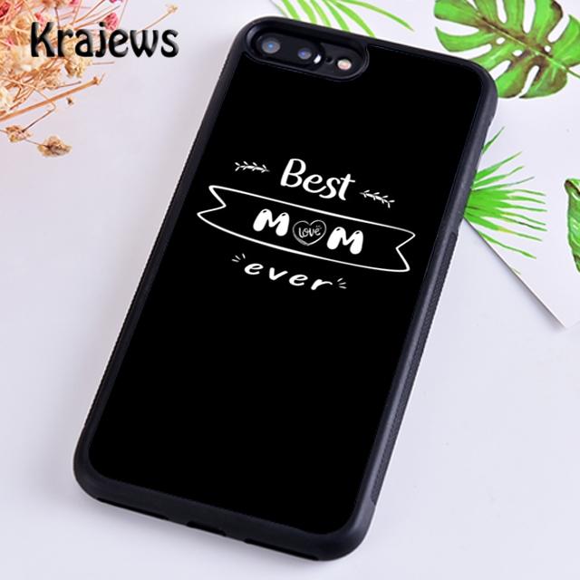 Krajews Best Mom Ever Phone Case Cover For iPhone 17 Air 16 15 14 plus 12 13 pro max coque Shell Fundas