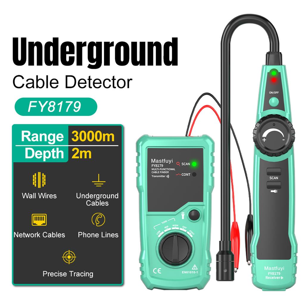 Underground Cable Locator Network Cable Telephone Cable Concealed Wire Locator Depth 2m Range 3000m