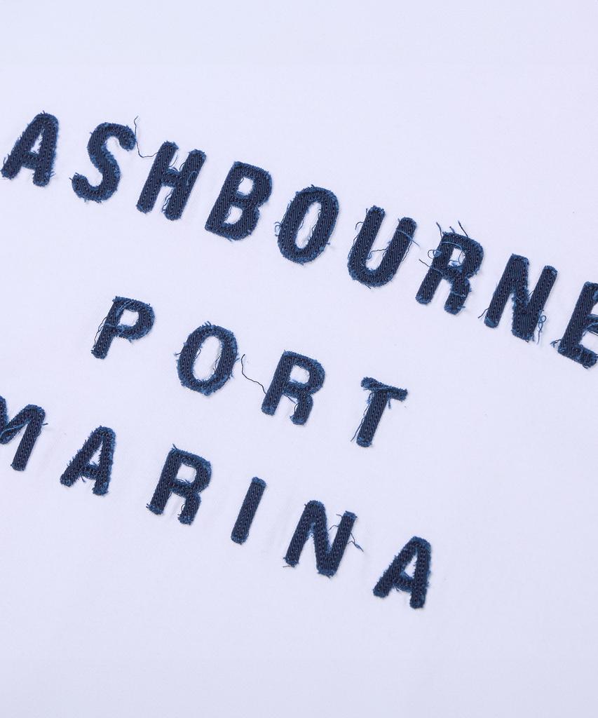 Aeswibon&Seumiseu [Мужская] Футболка с коротким рукавом Port Marina Ash1012_Белый