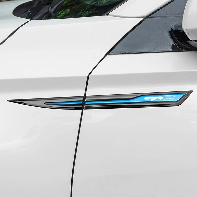 BTNPY1 GT Line Emblem Metal Stickers for Kia K9 Forte Ceed Cerato Rio K3 K5 Car Side Wing Fender Decals Body Exterior Accessories