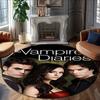 1pc The Vampire Diaries2 Print Round Carpet Chair Round Carpet Suitable for Bedroom Living Room Home Decorative Carpet