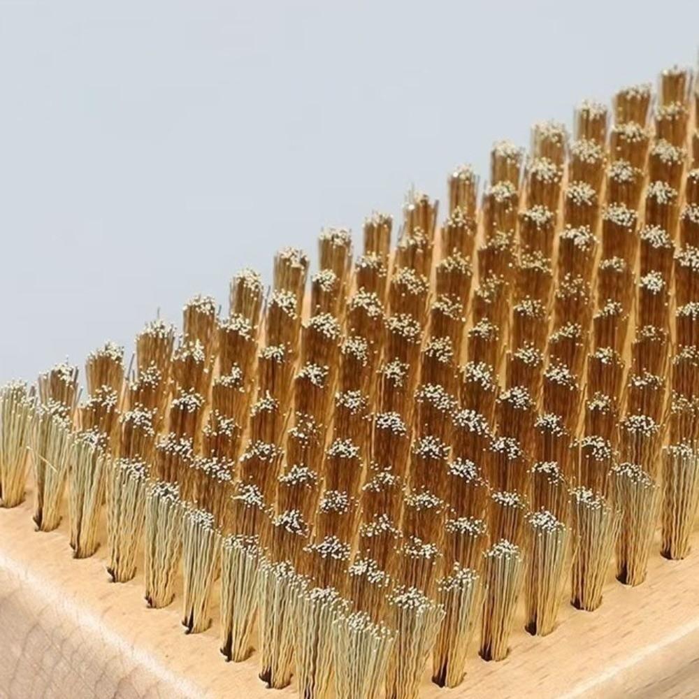 Nylon Bristle Ski Waxing Brush Brass Bristle Snowboard Maintenance Tool Ski Tuning