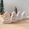 Four Connection Small Christmas Tree Silicone Molds DIY Xmas Trees Decorative Hanging Ornament Plaster Resin Mold Candle Tools