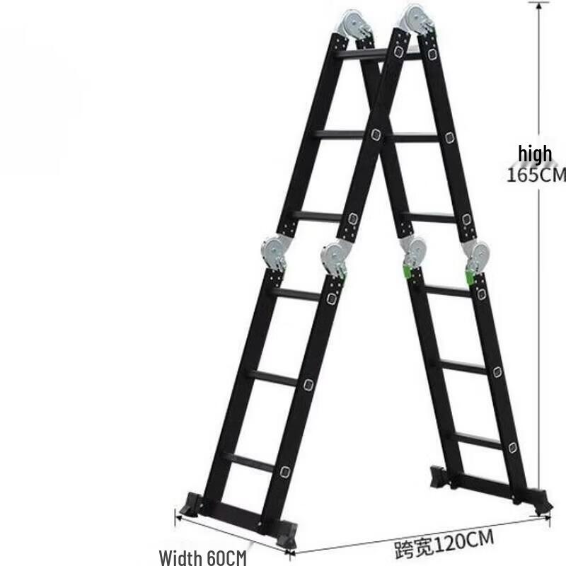 Jundingying Aluminum Alloy Convertible Telescopic Ladder