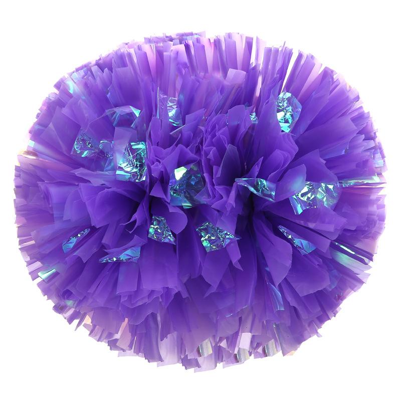 Rainbow Matte Pom Poms Colorful Hand Flowers Cheer Props Sports Meeting Accessories Aerobics Dance Ornaments Vivid Stage Tools