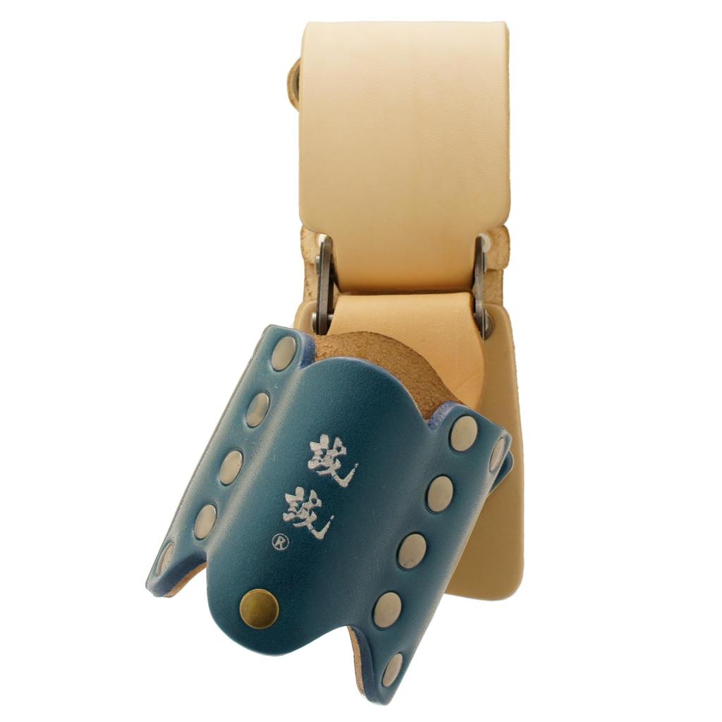 Seisei Slanting Hammer Indigo Color Holder, Right-Handed, Blue/Natural