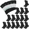 HUMMEL Men' Socks 15 Pairs Long Black Cotton Size 36-40
