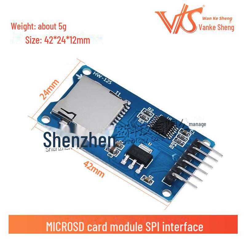 Интерфейс SPI Микро SD и TF Кардридер/Записывающее устройство с чипом преобразования уровней