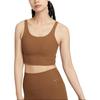 Nike Женский спортивный топ Zenvy Rib с легкой поддержкой, с мягкими чашечками, удлиненный HF1543-281
