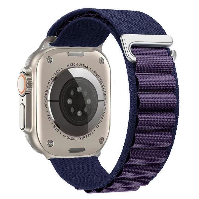 Ремешок Alpine Loop для Apple Watch Ultra 3 Ремешок 49 мм 11 10 9 8 7 46 мм 42 мм 45 мм 41 мм Нейлоновый Спортивный Браслет iWatch 6 5 SE 44 мм Ремень