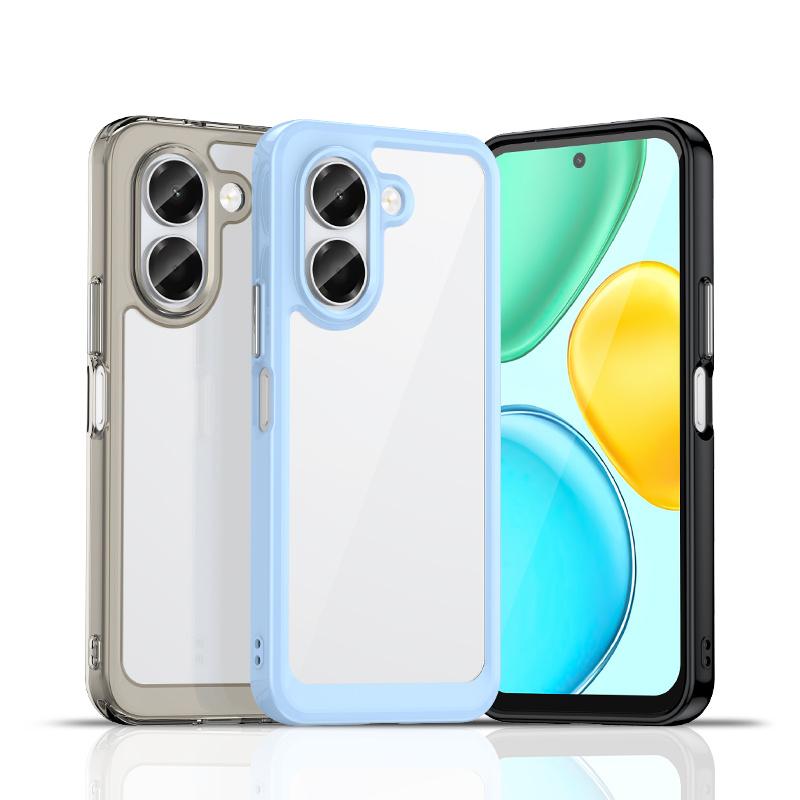 Transparent Colorful TPU Case for Honor X7e 4G Protective Cover Clear Fundas Coque Capa