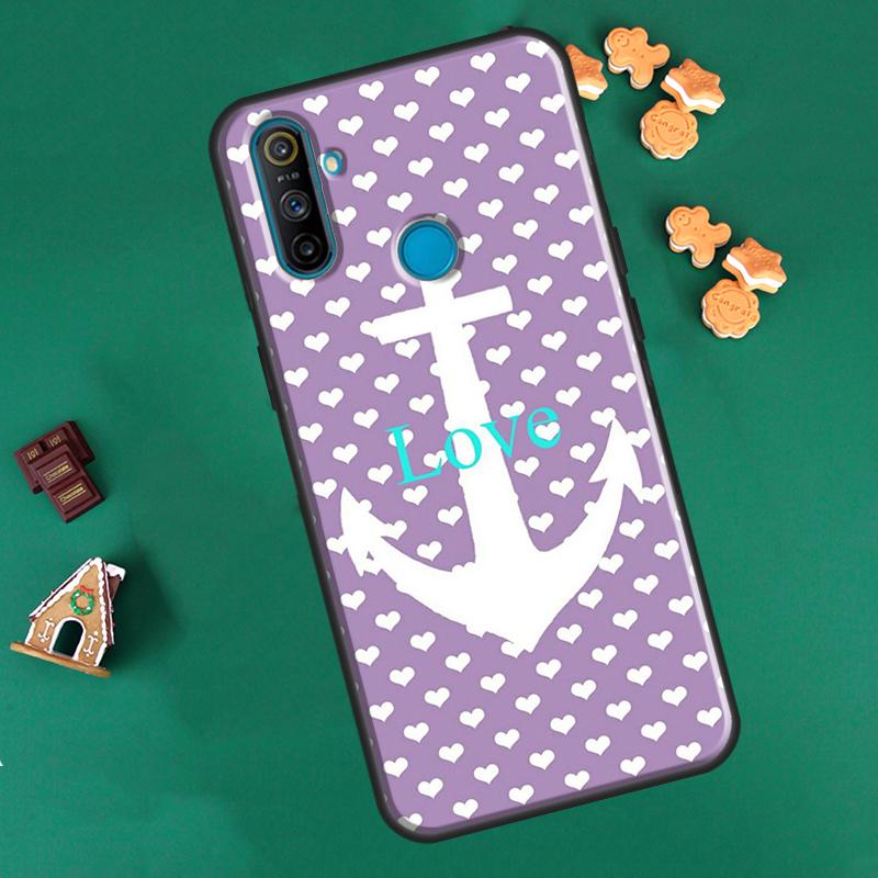 Морской якорь лодка морской чехол для OnePlus 10 Pro 9 Pro 8T 9R Nord2 чехол для Realme 8i 9i 8 Pro C21 GT Neo 2 Master