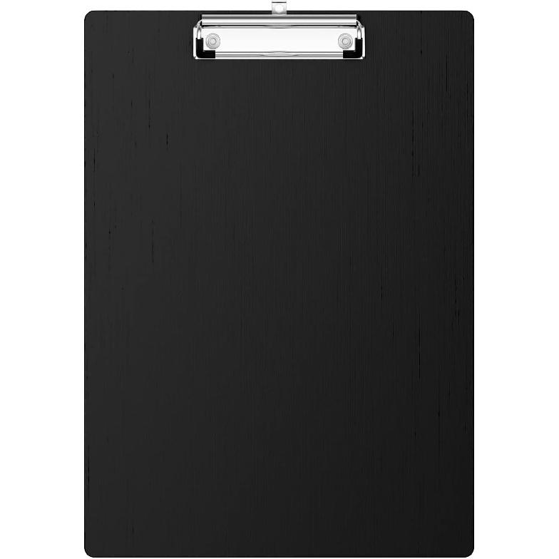 Hongri Aluminum Contractor Clipboard, Black Metal Construction with Low Profile Metal Clip, 12.5 x 9 in, Letter Size, Office Supply & School Supply