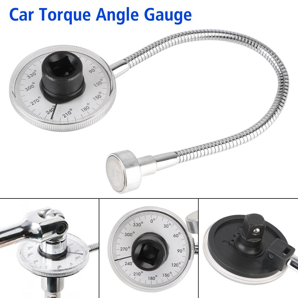 Torque Angle Gauge Adjustable Torque Regular Scale Torque Wrench Hand Tools Torquemeter Calibrated In Degrees 360 Degrees Auto Accessories