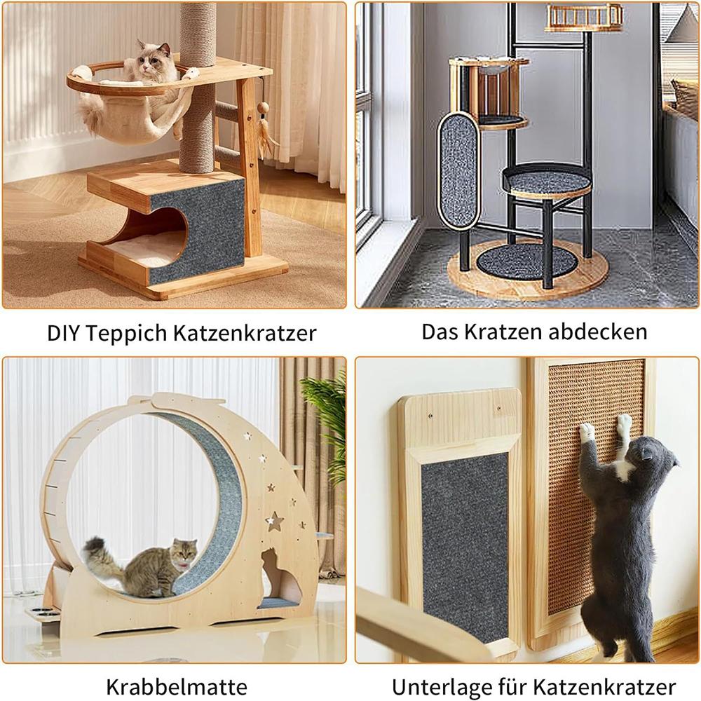 Самоклеящийся когтеточка для кошек, многоцелевая прочная подкладка, DIY, для кошачьего дерева, стойки, стены, мебели, ступени, столбика, игрушка