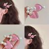 Pearl Side Hairpin Mini Love Bangs Hair Clip Princess Duckbill Hair Clip for Girls