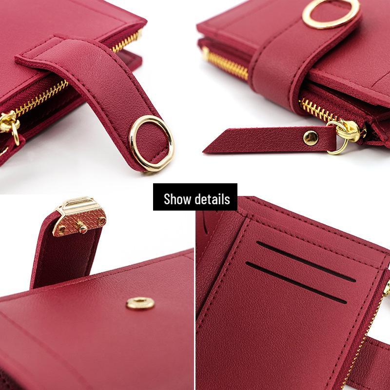 Женский корейский кошелек-бифолд с кисточкой - Простой, модный кошелек для монет
