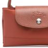 Longchamp Маленькая сумка Le Pliage с серебристой металлической застежкой Женские сумки Коричневая L1621919404