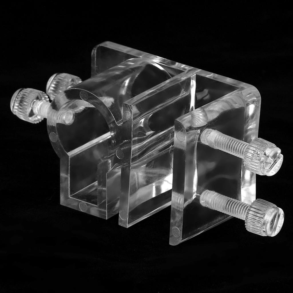 2Pcs Acrylic Transparent Aquarium Fish Tank Water Pipe Hose Fixing Clip Tube Clamp Holder