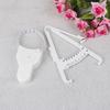 2Pcs/Set White Pvc Body Fat Caliper Measure Tape Tester Fitness For Lose Weight